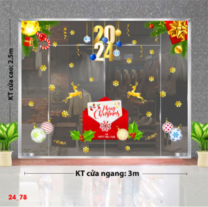 Decal dán tường Decal Noel- Lá thư noel lớn Decal dán tường Decal Noel- Lá thư noel lớn
