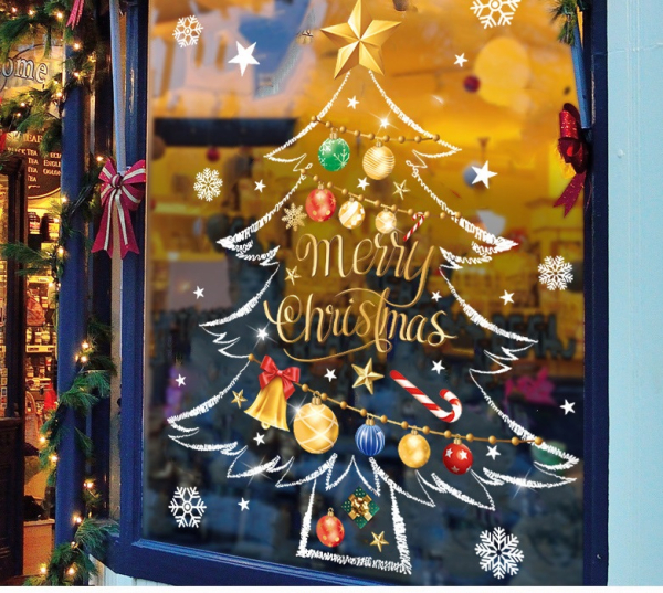 Decal dán tường Decal Noel - Cây thông noel (H ) Decal dán tường Decal Noel - Cây thông noel (H )