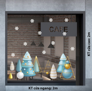 Decal dán tường Decal Noel - Cây Thông xanh 2 Decal dán tường Decal Noel - Cây Thông xanh 2