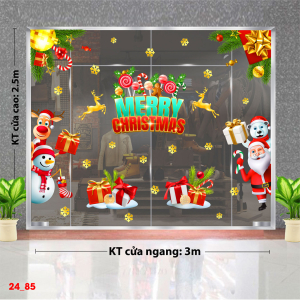 Decal dán tường Decal Noel - Hộp quà màu đỏ Decal dán tường Decal Noel - Hộp quà màu đỏ