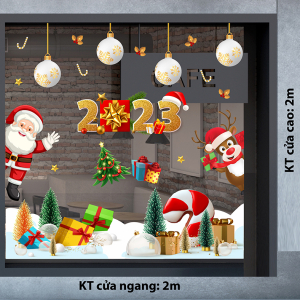 Decal dán tường Noel - chào giáng sinh 2023 Decal dán tường Noel - chào giáng sinh 2023