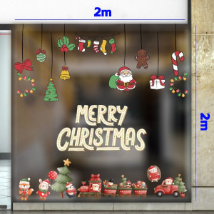 Decal dán tường Decal Noel - Noel ngộ nghĩnh 1 Decal dán tường Decal Noel - Noel ngộ nghĩnh 1