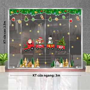 Decal dán tường Decal Noel - dây treo nguyệt quế Decal dán tường Decal Noel - dây treo nguyệt quế