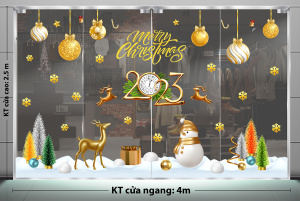 Decal dán tường Noel -  Đêm Noel 2023