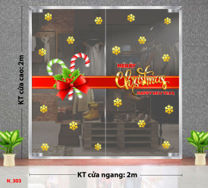 Decal dán tường Decal Noel - Nơ đỏ noel 1 Decal dán tường Decal Noel - Nơ đỏ noel 1