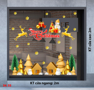 Decal dán tường Decal Noel - Ngôi nhà màu vàng Decal dán tường Decal Noel - Ngôi nhà màu vàng