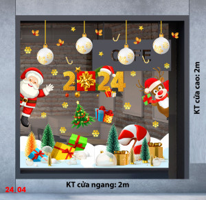 Decal dán tường Decal Noel - chào giáng sinh 2024 Decal dán tường Decal Noel - chào giáng sinh 2024