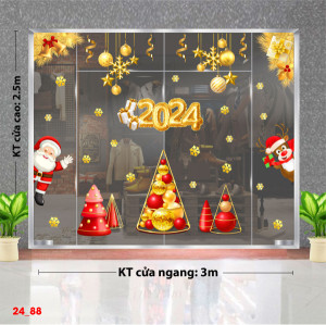 Decal dán tường Decal Noel - vẫy chào giáng sinh 2024 Decal dán tường Decal Noel - vẫy chào giáng sinh 2024
