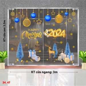 Decal dán tường Decal Noel - Giáng sinh năm 2024 Decal dán tường Decal Noel - Giáng sinh năm 2024