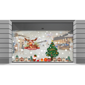 Decal dán tường Decal Noel - Ngôi nhà giáng sinh và cây thông Decal dán tường Decal Noel - Ngôi nhà giáng sinh và cây thông