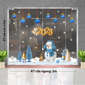 Decal dán tường Noel - Người tuyết trắng Decal dán tường Noel - Người tuyết trắng