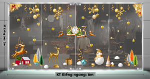 Decal dán tường Decal Noel - Những quả châu vàng đẹp Decal dán tường Decal Noel - Những quả châu vàng đẹp