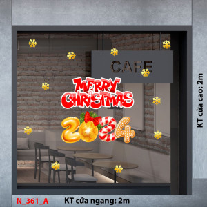 Decal dán tường Decal Noel - Noel 3 Decal dán tường Decal Noel - Noel 3