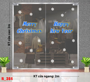 Decal dán tường Decal Noel - Noel 364 chữ giáng sinh màu xanh Decal dán tường Decal Noel - Noel 364 chữ giáng sinh màu xanh