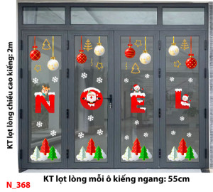 Decal dán tường Noel - Noel 368 