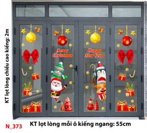 Decal dán tường Noel - Noel 373  chào giáng sinh