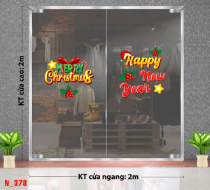 Decal dán tường Decal Noel - Noel 378 Decal dán tường Decal Noel - Noel 378