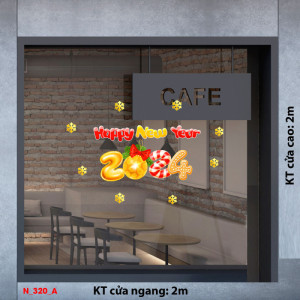 Decal dán tường Decal Noel - noel năm 2024 Decal dán tường Decal Noel - noel năm 2024