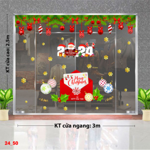 Decal dán tường Noel - Lá thư noel