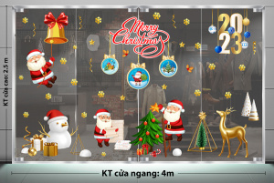 Decal dán tường Decal Noel - Ông già đọc thư Decal dán tường Decal Noel - Ông già đọc thư