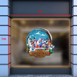 Decal dán tường Decal Noel - Ông già noel và những người bạn tuyết Decal dán tường Decal Noel - Ông già noel và những người bạn tuyết