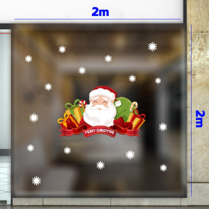 Decal dán tường Decal Noel - Ông già noel và túi quà Decal dán tường Decal Noel - Ông già noel và túi quà