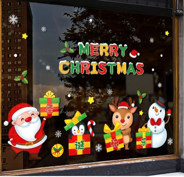 Decal dán tường Decal Noel - Ông già và tuần lộc (H) Decal dán tường Decal Noel - Ông già và tuần lộc (H)