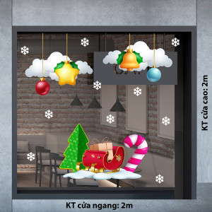 Decal dán tường Decal Noel - Qủa chuông Decal dán tường Decal Noel - Qủa chuông