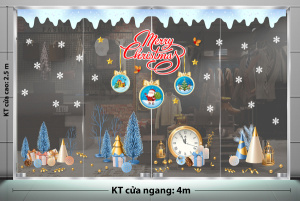 Decal dán tường Decal Noel - Tuyết giáng sinh Decal dán tường Decal Noel - Tuyết giáng sinh