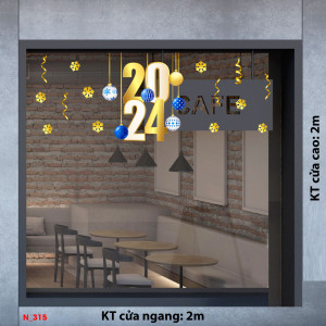 Decal dán tường Decal Noel -2024 Decal dán tường Decal Noel -2024