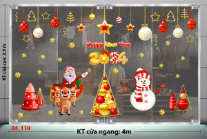 Decal dán tường Decal Noel -Cây noel màu đỏ Decal dán tường Decal Noel -Cây noel màu đỏ