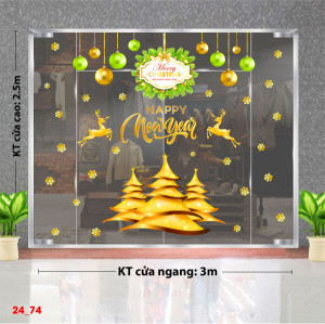 Decal dán tường Decal Noel -Nguyệt quế xanh Decal dán tường Decal Noel -Nguyệt quế xanh