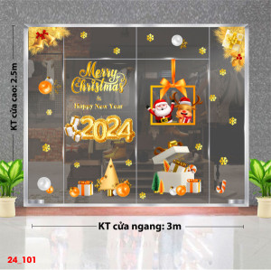 Decal dán tường Noel -khung ảnh noel