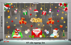 Decal dán tường Noel -Chiếc nón noel