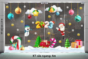Decal dán tường Decal Noel -Chào mừng giáng sinh vui vẽ Decal dán tường Decal Noel -Chào mừng giáng sinh vui vẽ