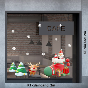 Decal dán tường Decal Noel -Chiếc giầy Decal dán tường Decal Noel -Chiếc giầy