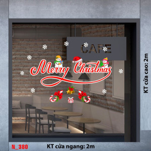 Decal dán tường Noel- chữ giáng sinh 5