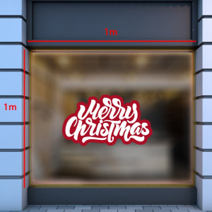 Decal dán tường Noel- Chữ giáng sinh đẹp Merry christmas