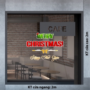 Decal dán tường Decal Noel- Chữ Merry Christmas and Happy New Year 1 Decal dán tường Decal Noel- Chữ Merry Christmas and Happy New Year 1