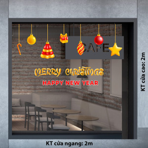 Decal dán tường Noel- chữ Noel