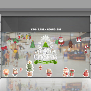 Decal dán tường Noel -Chúc mừng giáng sinh 4