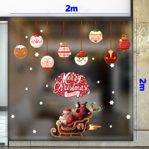 Decal dán tường Noel- Ông già noel ngộ nghĩnh 1