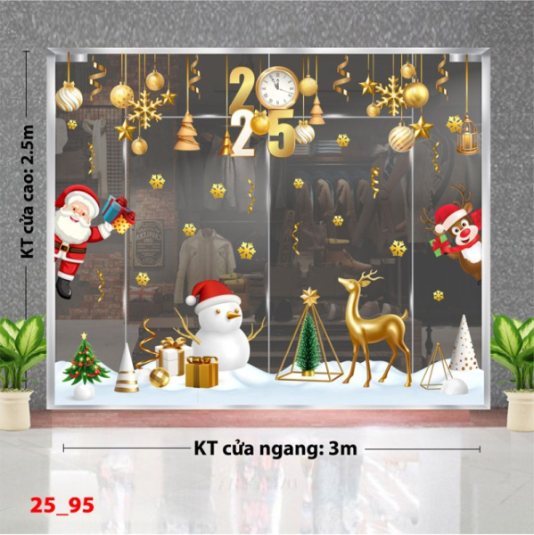 Decal dán tường Decal Noel -Combo 95 Decal dán tường Decal Noel -Combo 95