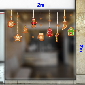Decal dán tường Decal Noel- Dây treo noel đẹp Decal dán tường Decal Noel- Dây treo noel đẹp
