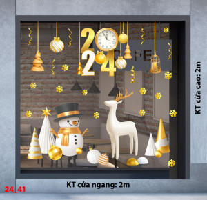 Decal dán tường Noel -Chú tuần lộc