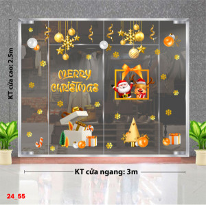 Decal dán tường Decal Noel -Hộp quà noel to 1 Decal dán tường Decal Noel -Hộp quà noel to 1