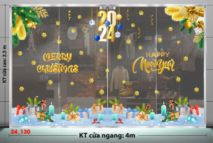 Decal dán tường Decal Noel -Mừng giáng sinh và năm mới 2024 Decal dán tường Decal Noel -Mừng giáng sinh và năm mới 2024