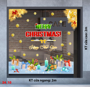 Decal dán tường Noel -Những hộp quà giáng sinh đẹp