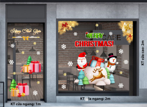 Decal dán tường Noel -Những món quà noel