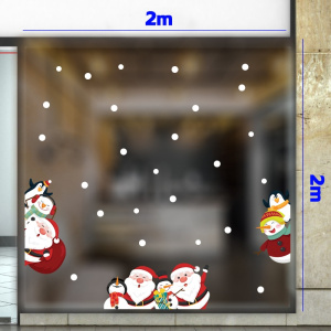 Decal dán tường Decal Noel -Những ông già Noel đáng yêu Decal dán tường Decal Noel -Những ông già Noel đáng yêu